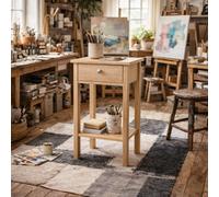Wyld Haus Gossmere Hickory Oak Effect Bedside Table - 1 Drawer