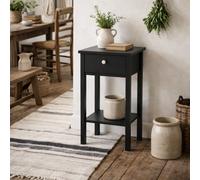 Wyld Haus Gossmere Matt Black Bedside Table 1 Drawer