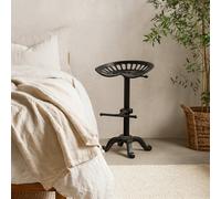 Wyld Haus Harvey Industrial Adjustable Tractor Seat In Black Metal