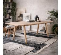 Wyld Haus Jyvaskyla 200Cm White Oak Extendable Rectangular Dining Table - Seats 6