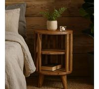Wyld Haus Kaiula Double Shelf Bedside Table In Oak Mango Wood