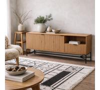 Wyld Haus Kalundborg Wild Oak Panelled Sideboard 2 Doors 1 Drawer 1800X700X400mm