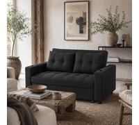 Wyld Haus Kanovi Black 2 Seater Pull Out Sofa Bed Wyld Haus Black