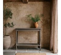 Wyld Haus Laurelbrook Console Table Rattan Bottom Shelf