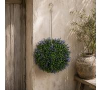 Wyld Haus Liropa Neyo Set Of 2 Uv-Resistant Artificial Topiary Balls, Lavender Purple, 27 X 30 Cm Each