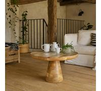 Wyld Haus London Mushroom Coffee Table In Natural Mango Wood 800mm X 450mm