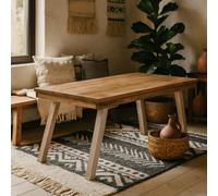 Wyld Haus Los Angeles Reclaimed Wood And Metal Dining Table 1500mm