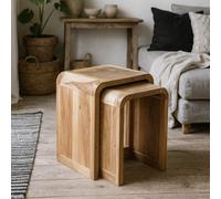 Wyld Haus Los Angeles Reclaimed Wood Nesting Tables Set Of 2
