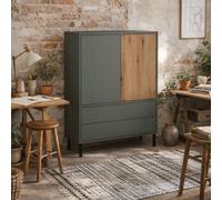 Wyld Haus Malmo Olive Green And Natural Oak 2-Door 2-Drawer Sideboard