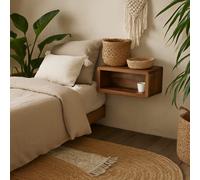 Wyld Haus Mantua Mango Wood Wall-Mounted Bedside Table D35 X H25 X W45Cm