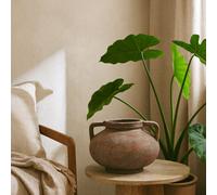 Wyld Haus Meadowhaze Pelike Soft Brown Stoneware Vase With Handles