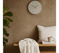 Wyld Haus Minimalist White Round Wall Clock 490mm Metal Frame