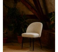 Wyld Haus Montsoreau Upholstered White Curved Backrest Dining Chair