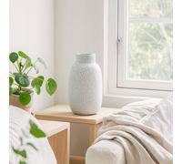Wyld Haus Moss White Dimple Large Ceramic Vase