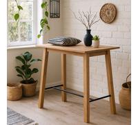 Wyld Haus Muddlefern Tall Oiled Oak Veneer Bar Table Scandinavian Style