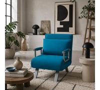 Wyld Haus Neyo 4-In-1 Convertible Faux Suede Chair Bed - Blue