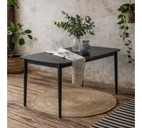 Wyld Haus Novi Sad Extending Rectangular Dining Table In Black Oak