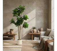 Wyld Haus Pararale Artificial Fiddle Leaf Fig Tree 180cm Broad Green Leaves Wyld Haus Green