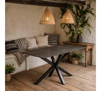Wyld Haus Perth 160Cm Black Ceramic 6-Seater Dining Table