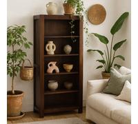 Wyld Haus Phuket Dark Mango 5-Shelf Tall Open Bookcase