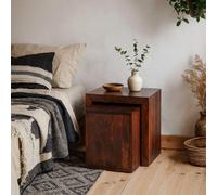 Wyld Haus Phuket Dark Mango Nesting Tables, Set Of 2