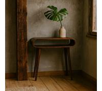 Wyld Haus Porquerolles Mango Wood Console Table - Open Shelf, Chestnut, 900 X 350 X 800 mm
