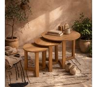 Wyld Haus Roscrea Set Of 3 Oak Nesting Tables