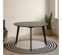 Wyld Haus Saffron Round Black Wooden Dining Table