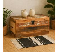 Wyld Haus Seattle Reclaimed Wood Trunk Box With Lid