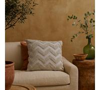 Wyld Haus Set Of 2 Nopparat Natural Grey Zig-Zag Rectangular Cushions 450 X 150 mm