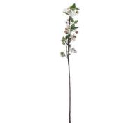 Wyld Haus Set Of 3 Artificial English Blossom Branches 90Cm White-Pink Flowers With Green Leaves