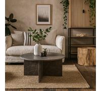 Wyld Haus Singapore Marron Marble Round Coffee Table