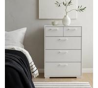 Wyld Haus Stuttgart Gloss White 5-Drawer Chest 700 X 398 X 1019 mm