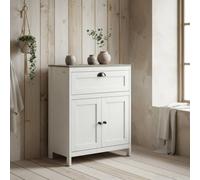 Wyld Haus Sunoli Antique White Grey Bathroom Cabinet Drawer Double Doors Shelves Wyld Haus White