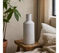 Wyld Haus Terra White Stoneware Textured Bottle Ceramic Vase 350mm