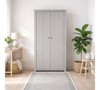 Wyld Haus Tralee Grey 2 Door Solid Pine Wardrobe Wyld Haus Grey