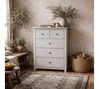 Wyld Haus Tralee Grey-Washed Pine 3+2 Storage Chest Tall