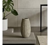 Wyld Haus Vale Of Lilies Medium Grey Aged Ceramic Vase