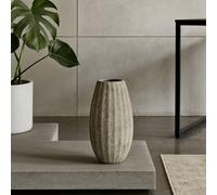 Wyld Haus Vale of Lilies Medium Grey Aged Ceramic Vase in Light Grey Wyld Haus Light Grey