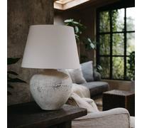 Wyld Haus Venice Large Aged Grey Stone Ceramic Table Lamp Speckled Finish Wyld Haus Stone