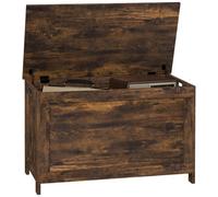 Wyld Haus Vesoka Sake Rustic Brown Wooden Storage Chest With Safety Hinges 76 X 40 X 48 Cm