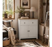 Wyld Haus White & Oak Sideboard with Drawer, Double Doors & Adjustable Shelf Wyld Haus White