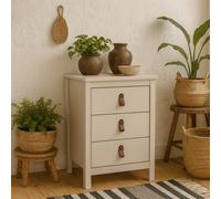 Wyld Haus Wildberry Cashmere Tall Bedside Table 3 Drawers