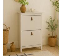 Wyld Haus Wildberry Cashmere Wooden Shoe Cabinet 2 Flip-Down Doors