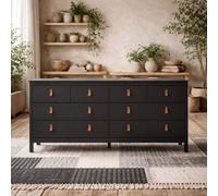 Wyld Haus Wildberry Matt Black Wide 8-Drawer Dresser