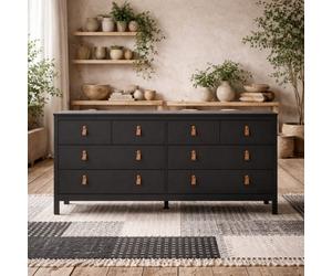 Wyld Haus Wildberry Matt Black Wide 8-Drawer Dresser