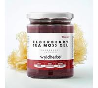 Wyld Herbs All-Natural Elderberry Infused Sea Moss Gel | 100% Wildcrafted Sea Moss | Superfood Rich in Antioxidants, Minerals, Proteins & Vitamins - Vegan & Gluten Free 300ml