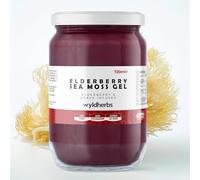 Wyld Herbs All-Natural Elderberry Infused Sea Moss Gel | 100% Wildcrafted Sea Moss | Superfood Rich in Antioxidants, Minerals, Proteins & Vitamins - Vegan & Gluten Free 720ml