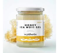 Wyld Herbs All-Natural Raw Honey Infused Sea Moss Gel | 100% Wildcrafted Dr Sebi Sea Moss | Superfood Rich in Minerals, Proteins & Vitamins - Vegan & Gluten Free Sourced from The Caribbean 300ML