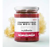 Wyld Herbs All-Natural Strawberry Infused Sea Moss Gel | 100% Wildcrafted Dr Sebi Sea Moss | Superfood Rich in Minerals, Proteins & Vitamins - Vegan & Gluten Free Sourced from the Caribbean 300ML